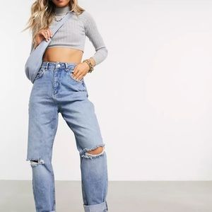 ASOS high rise slouchy mom